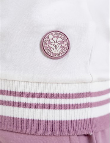 Bluzki i koszule - Bluzka damska bawełniana z krótkim rękawem i dekoltem V RÓŻOWY - produkt 8