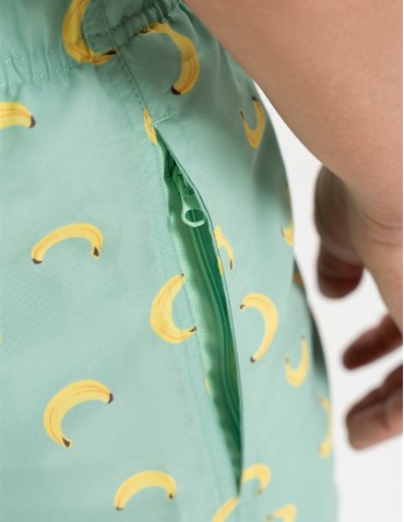 Szorty plażowe - Szorty kąpielowe męskie spodenki plażowe wiązane z kieszeniami WZÓR 1 - produkt 4