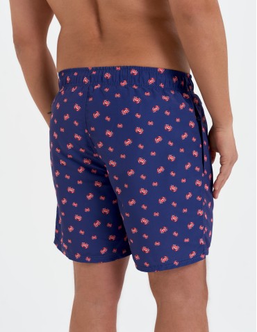 Szorty plażowe - Szorty kąpielowe męskie spodenki plażowe wiązane z kieszeniami WZÓR 2 - produkt 5