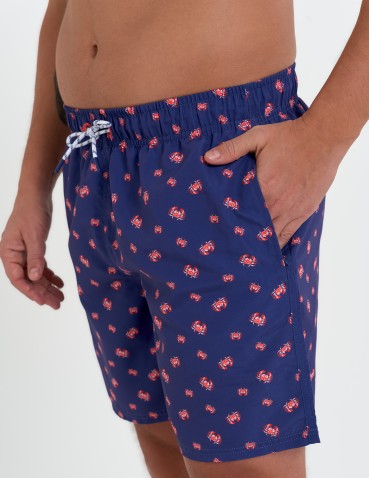 Szorty plażowe - Szorty kąpielowe męskie spodenki plażowe wiązane z kieszeniami WZÓR 2 - produkt 6