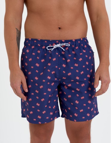 Szorty plażowe - Szorty kąpielowe męskie spodenki plażowe wiązane z kieszeniami WZÓR 2 - produkt 4