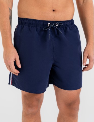 Szorty plażowe - Spodenki męskie kąpielowe szorty plażowe szybkoschnące z kieszeniami GRANATOWY - produkt 3