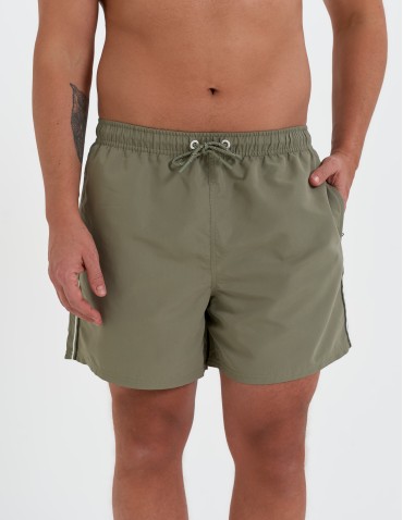 Szorty plażowe - Spodenki męskie kąpielowe szorty plażowe szybkoschnące z kieszeniami ZIELONY - produkt 3