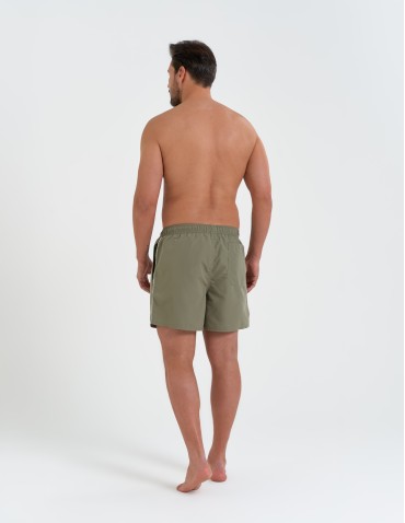 Szorty plażowe - Spodenki męskie kąpielowe szorty plażowe szybkoschnące z kieszeniami ZIELONY - produkt 4