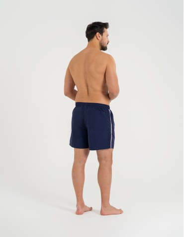 Szorty plażowe - Spodenki męskie kąpielowe szorty plażowe szybkoschnące z kieszeniami GRANATOWY - produkt 8