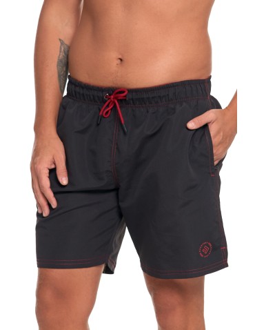 Szorty plażowe - Szorty męskie kąpielowe plus size szybkoschnące CZARNY - produkt 1