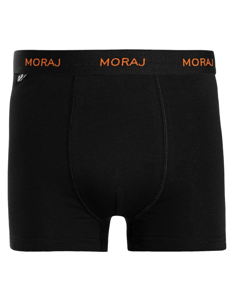 Bokserki luźne - Bokserki męskie bawełniane gładkie z kolorowym napisem 5-pak WIELOKOLOROWY  - produkt moraj.pl 2