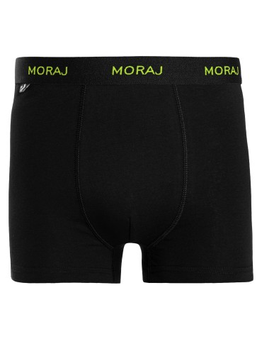 Bokserki luźne - Bokserki męskie bawełniane gładkie z kolorowym napisem 5-pak WIELOKOLOROWY - produkt 3