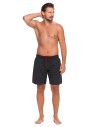 Szorty męskie kąpielowe plus size szybkoschnące CZARNY