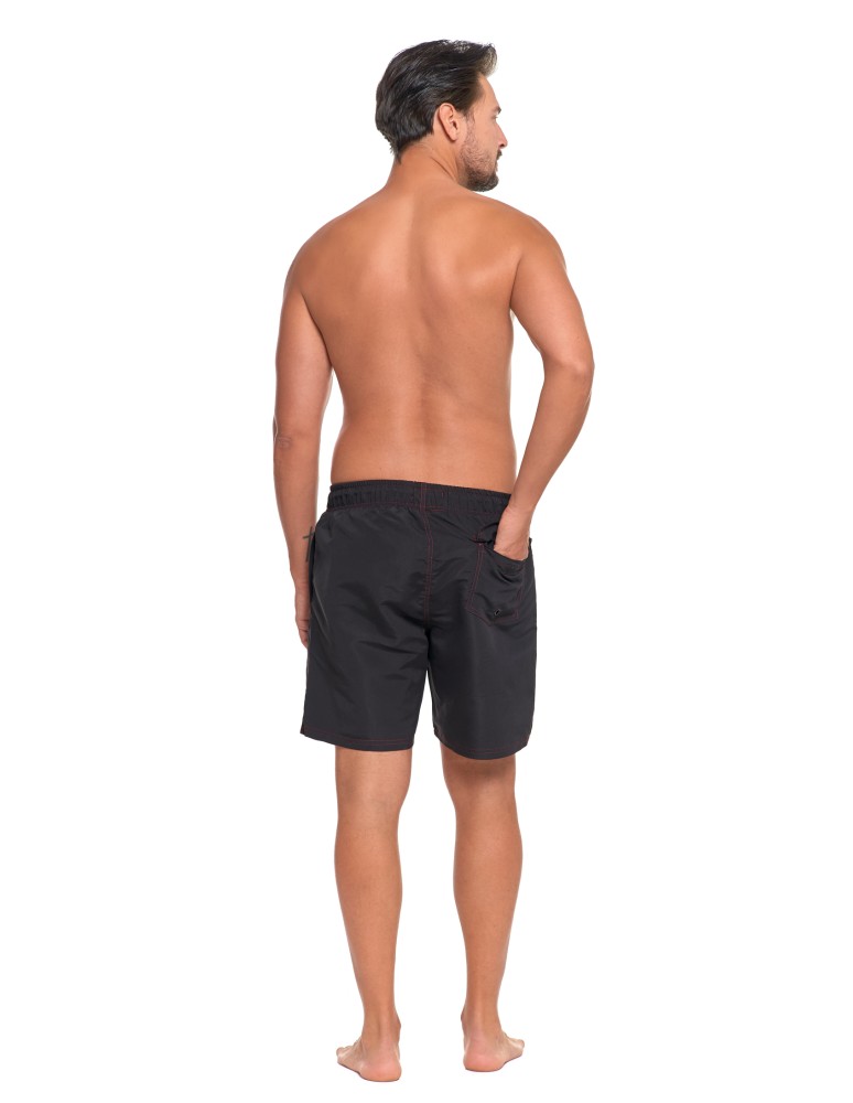 Szorty plażowe - Szorty męskie kąpielowe plus size szybkoschnące CZARNY  - produkt moraj.pl 4