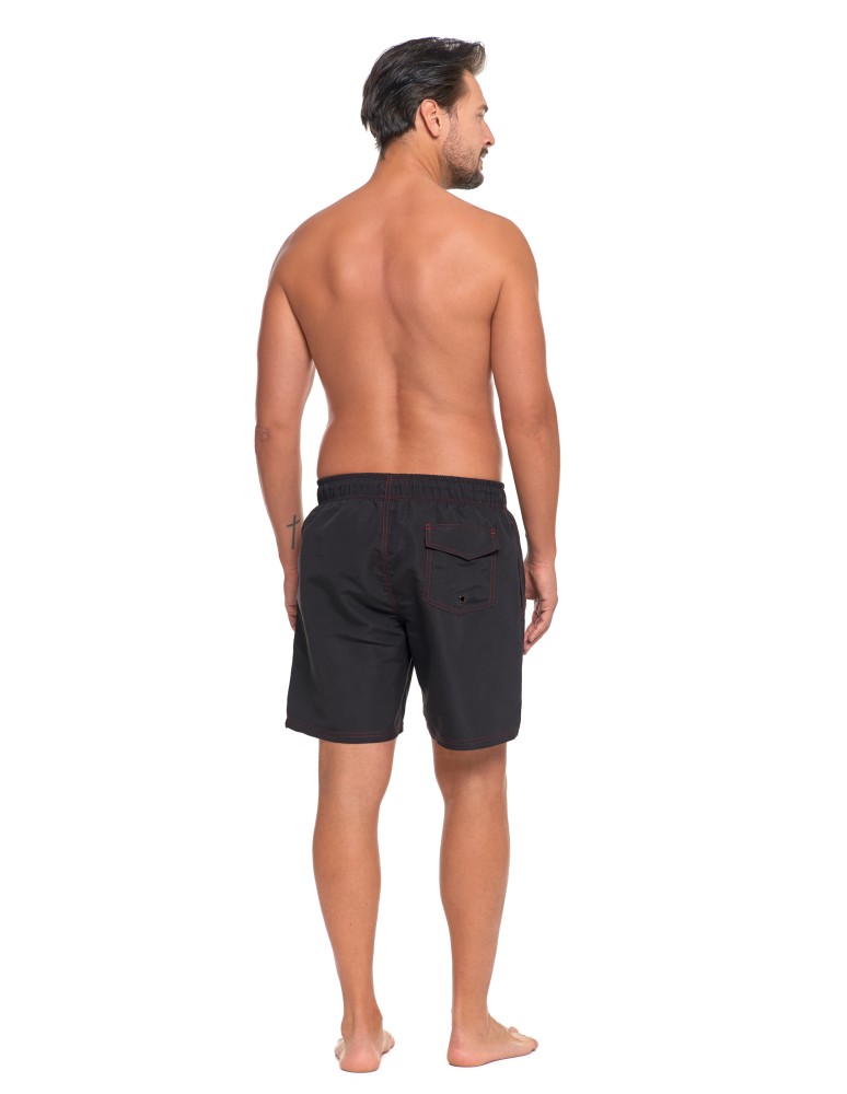 Szorty plażowe - Szorty męskie kąpielowe plus size szybkoschnące CZARNY  - produkt moraj.pl 5