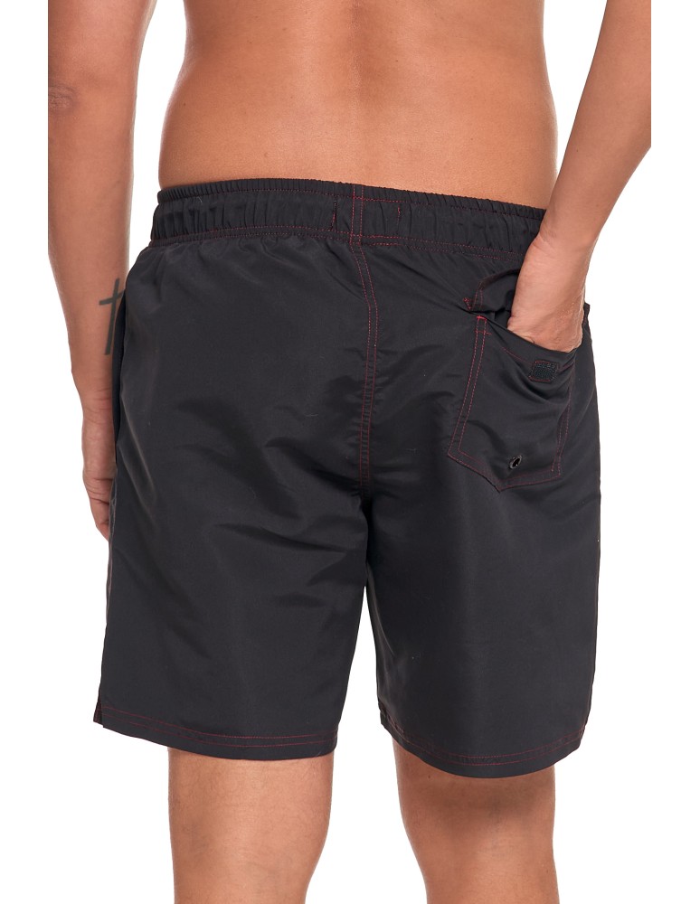 Szorty plażowe - Szorty męskie kąpielowe plus size szybkoschnące CZARNY  - produkt moraj.pl 8