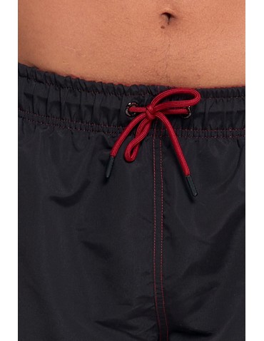 Szorty plażowe - Szorty męskie kąpielowe plus size szybkoschnące CZARNY - produkt 11