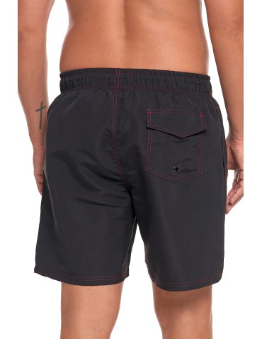 Szorty plażowe - Szorty męskie kąpielowe plus size szybkoschnące CZARNY - produkt 12