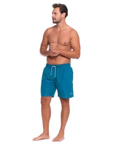 Szorty plażowe - Szorty męskie kąpielowe plus size szybkoschnące TURKUSOWY - produkt 5
