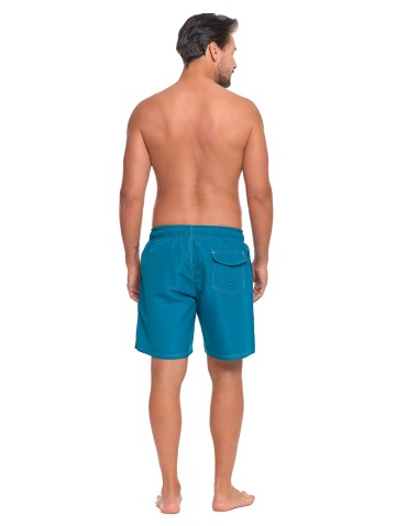 Szorty plażowe - Szorty męskie kąpielowe plus size szybkoschnące TURKUSOWY - produkt 6