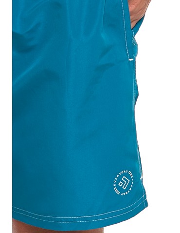 Szorty plażowe - Szorty męskie kąpielowe plus size szybkoschnące TURKUSOWY - produkt 10