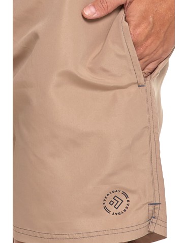 Szorty plażowe - Szorty męskie kąpielowe plus size szybkoschnące BEŻOWY - produkt 8