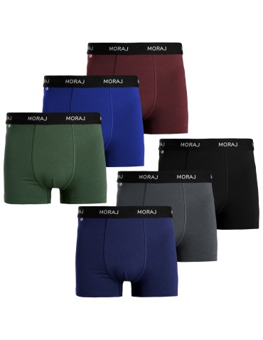 Bokserki dopasowane - Majtki męskie bokserki bawełniane gładkie dopasowane klasyczne 10-pak WIELOKOLOROWY - produkt 8