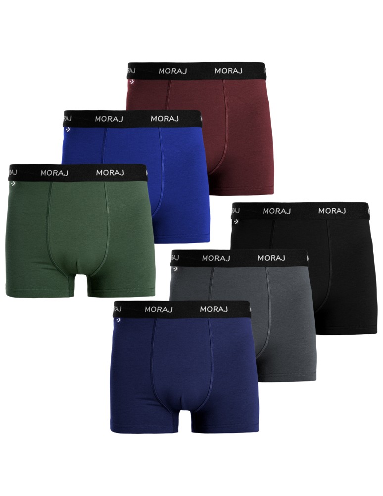 Bokserki dopasowane - Majtki męskie bokserki bawełniane gładkie dopasowane klasyczne 10-pak WIELOKOLOROWY  - produkt moraj.pl 8