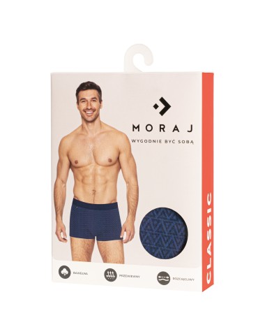 Bokserki dopasowane - Bokserki męskie bawełniane w eleganckie wzory 6-pak MIX KOLOR - produkt 3