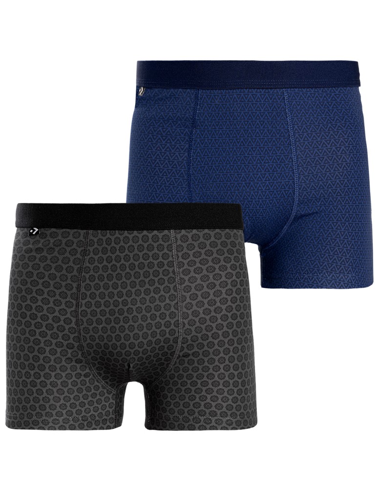 Bokserki dopasowane - Bokserki męskie bawełniane w eleganckie wzory 6-pak MIX KOLOR  - produkt moraj.pl 4