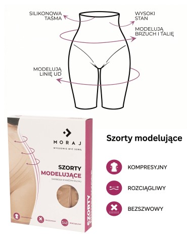 Majtki damskie szorty wyszczuplające z wysokim stanem modelujące sylwetkę  - produkt 2
