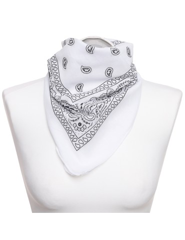 Szale i chusty - Bandana chusta bawełniana BIAŁY - produkt 1