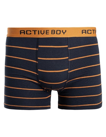 Bokserki chłopięce bawełniane majtki dopasowane gładkie i w paski 4-pak  - produkt 2