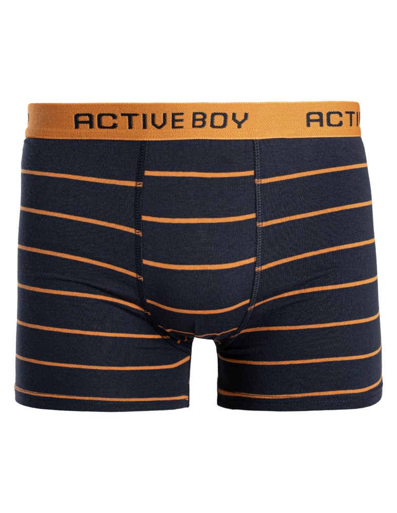 Bokserki - Bokserki chłopięce bawełniane majtki dopasowane gładkie i w paski 4-pak WIELOKOLOROWY  - produkt moraj.pl 2