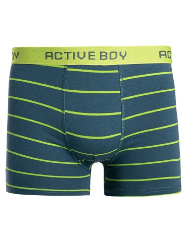 Bokserki - Bokserki chłopięce bawełniane majtki dopasowane gładkie i w paski 4-pak WIELOKOLOROWY - produkt 5