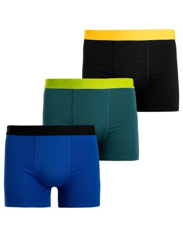 Bokserki - Bokserki chłopięce bawełniane kolorowe gładkie 6-pak WIELOKOLOROWY - produkt 5