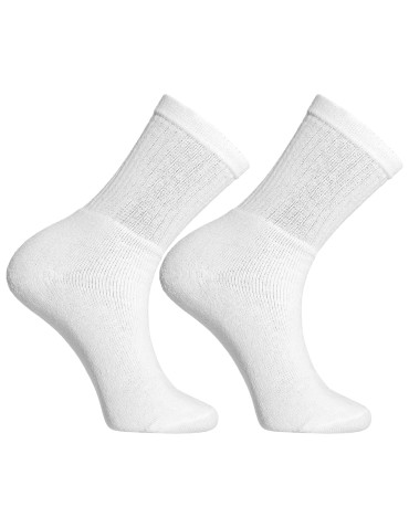 Skarpetki długie - Skarpety męskie frotte 5-pak BIAŁY - produkt 3