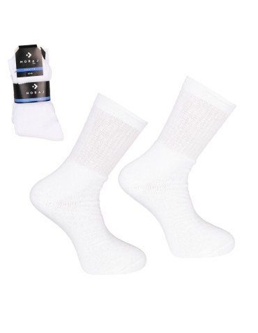 Skarpetki długie - Skarpety męskie frotte 5-pak BIAŁY - produkt 4