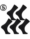Skarpety męskie frotte 5-pak CZARNY