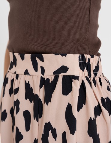 Spódnice maxi - Spódnica damska maxi długa z rozcięciem wzorzysta WZÓR 3 - produkt 7