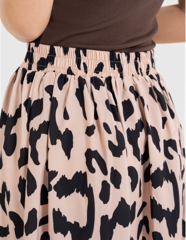 Spódnice maxi - Spódnica damska maxi długa z rozcięciem wzorzysta WZÓR 3 - produkt 6