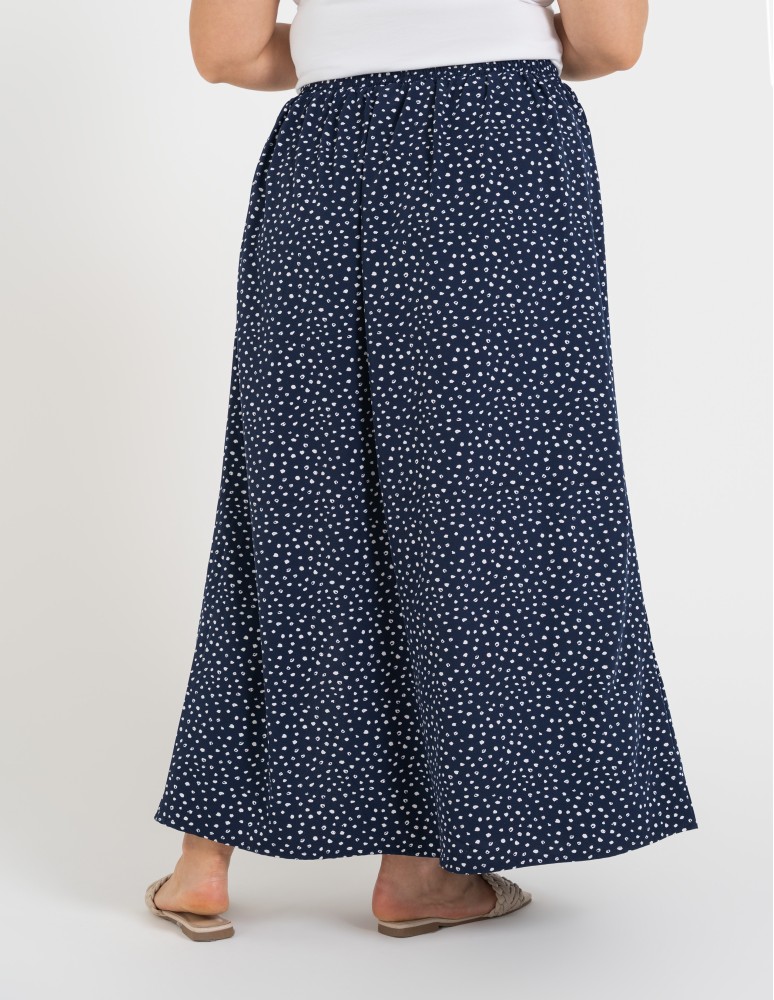 Spódnice maxi - Spódnica damska maxi długa z rozcięciem wzorzysta WZÓR 6  - produkt moraj.pl 14