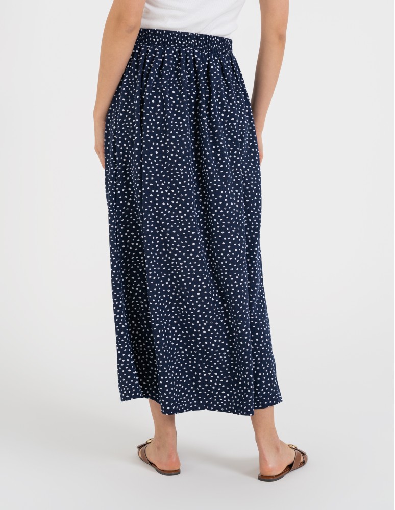 Spódnice maxi - Spódnica damska maxi długa z rozcięciem wzorzysta WZÓR 6  - produkt moraj.pl 8