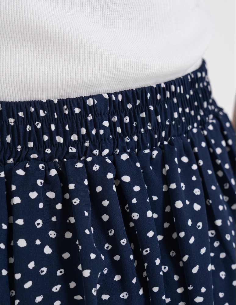 Spódnice maxi - Spódnica damska maxi długa z rozcięciem wzorzysta WZÓR 6  - produkt moraj.pl 9