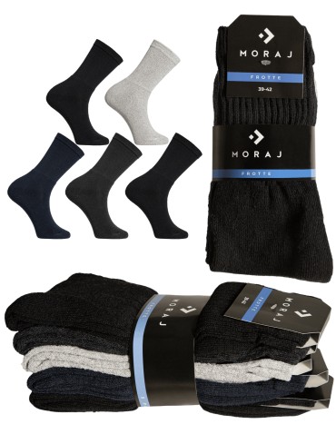 Skarpetki długie - Skarpety męskie frotte 5-pak WIELOKOLOROWY - produkt 8