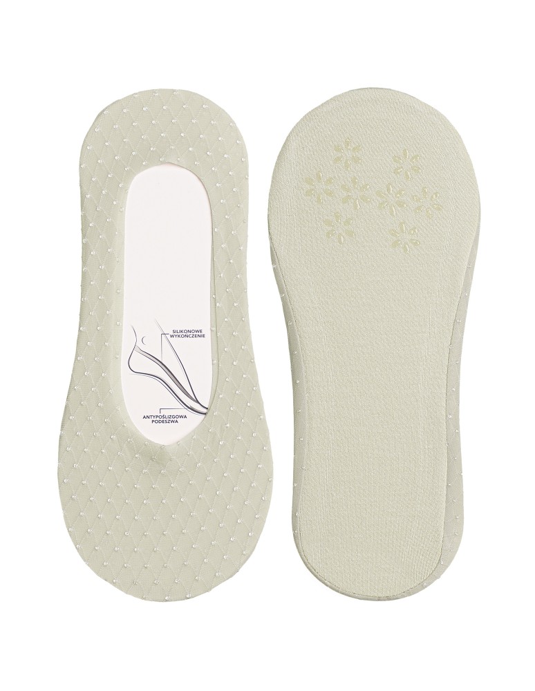 Niskie stopki - Skarpetki damskie niskie stopki siateczkowe z eleganckim haftem ABS 6-pak WIELOKOLOROWY  - produkt moraj.pl 2