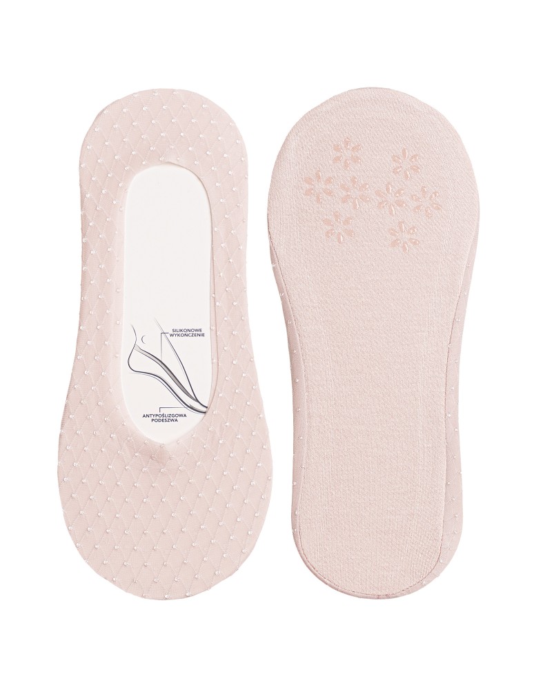 Niskie stopki - Skarpetki damskie niskie stopki siateczkowe z eleganckim haftem ABS 6-pak WIELOKOLOROWY  - produkt moraj.pl 3