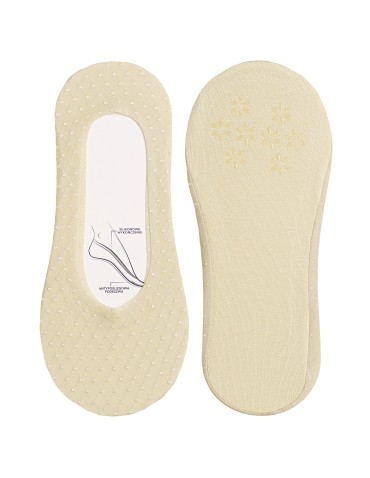 Niskie stopki - Skarpetki damskie niskie stopki siateczkowe z eleganckim haftem ABS 6-pak WIELOKOLOROWY - produkt 4