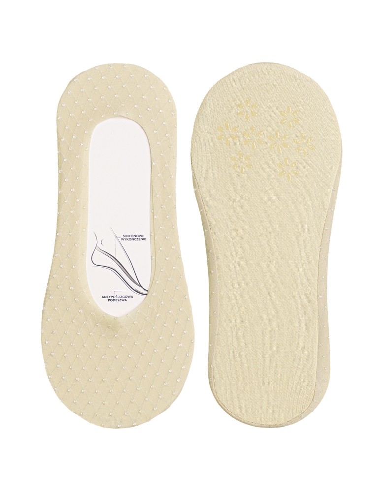 Niskie stopki - Skarpetki damskie niskie stopki siateczkowe z eleganckim haftem ABS 6-pak WIELOKOLOROWY  - produkt moraj.pl 4