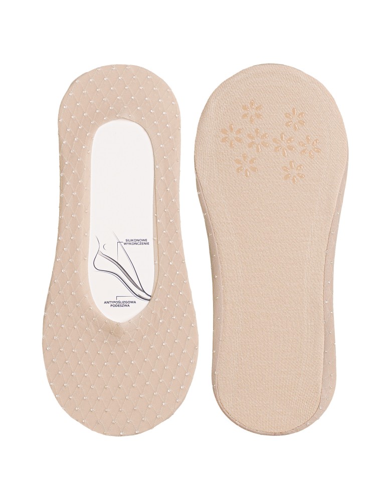 Niskie stopki - Skarpetki damskie niskie stopki siateczkowe z eleganckim haftem ABS 6-pak WIELOKOLOROWY  - produkt moraj.pl 7