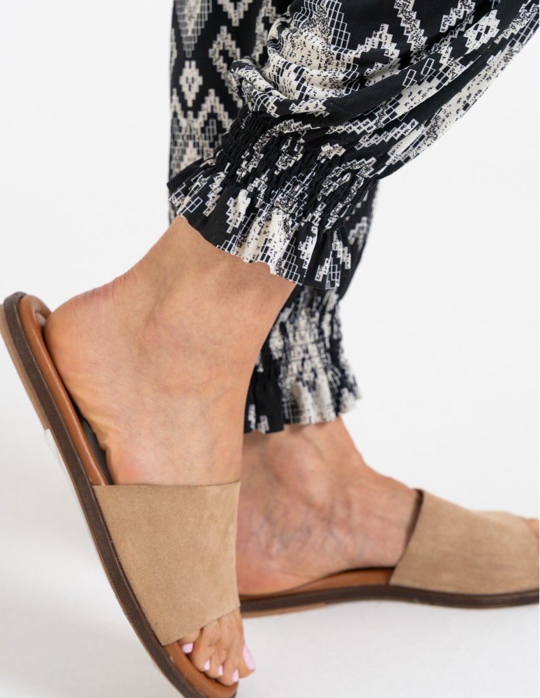 Spodnie materiałowe - Spodnie damskie alladynki z wysokim stanem WZÓR 2  - produkt moraj.pl 10