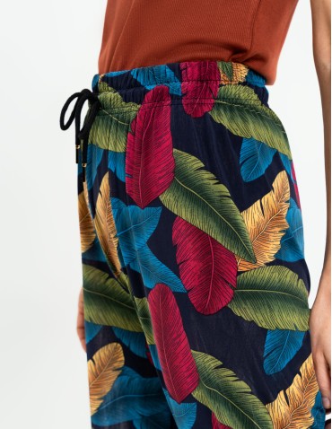 Spodnie damskie alladynki z wysokim stanem  - produkt 2