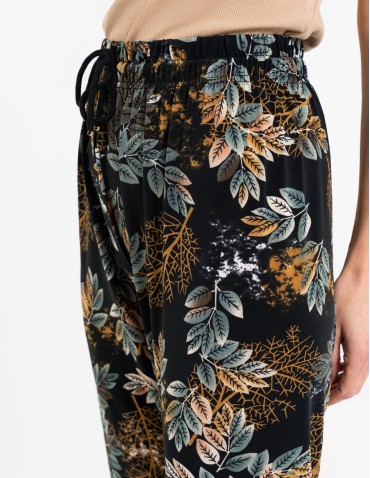 Spodnie damskie z wysokim stanem o luźniejszym kroju  - produkt 2