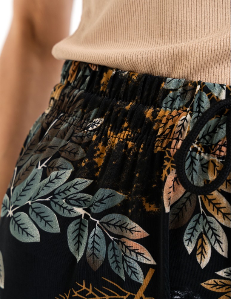 Spodnie materiałowe - Spodnie damskie z wysokim stanem o luźniejszym kroju WZÓR 1  - produkt moraj.pl 6